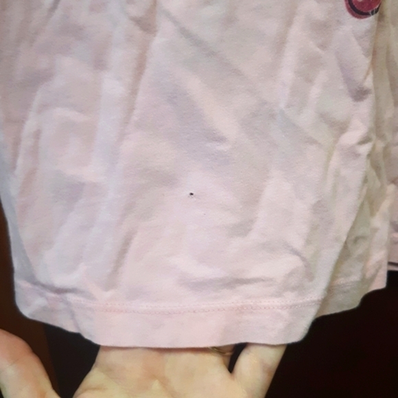 The children's place short sleeve t-shirt pink  girls size M 7/8 crown on chest - Picture 5 of 6